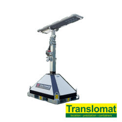 Tour d'éclairage posable - LED  - 450m² - H:5,5m - recharge solaire