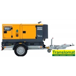 Groupe tri 380V - 40Kva - tractable - réservoir 92 l  - diesel