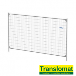 Barrière de chantier 3.5m x 2m - Inclu pied & collier - HERAS 