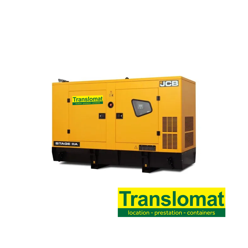 Groupe tri 380V - 80Kva - insonorisé - réservoir 285 l - diesel