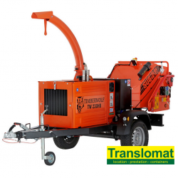 Broyeur de branches - Ø16cm - tractable - diesel