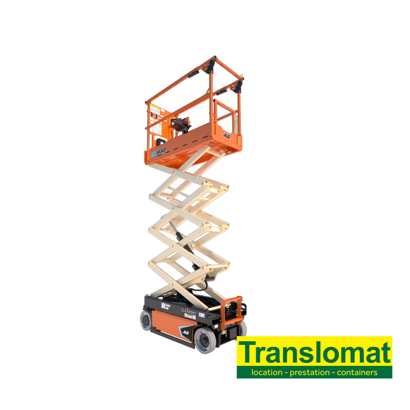 Nacelle ciseaux 8 m - 2 personnes - batteries
