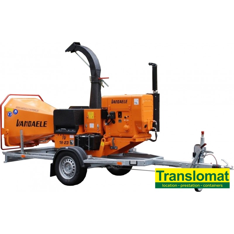 Broyeur de branches - Ø18cm - tractable - diesel Broyeur de branches - Ø18cm - tractable - diesel