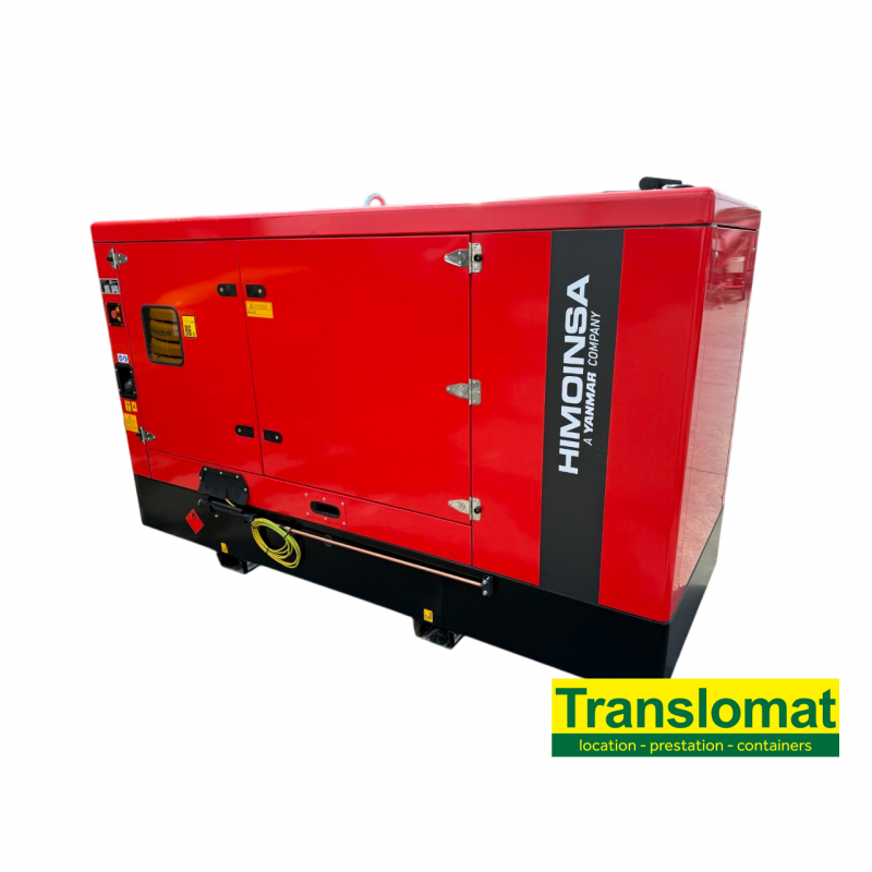 Groupe tri 380V - 100Kva - insonorisé - réservoir 240 l - diesel