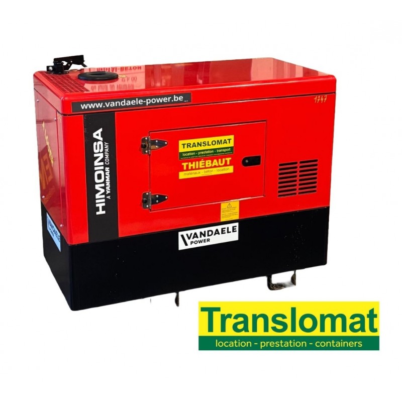 Groupe tri 380V - 13.2Kva - Insonorisé - Réservoir 100L - Diesel