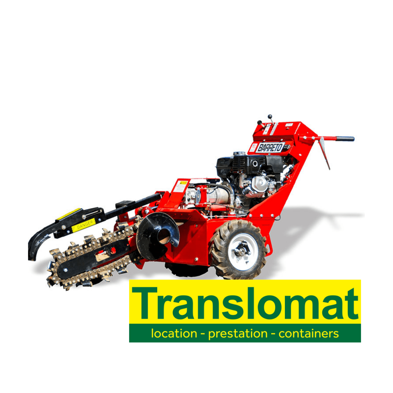 Trancheuse de sol - L74cm - 9 CV - essence 4T