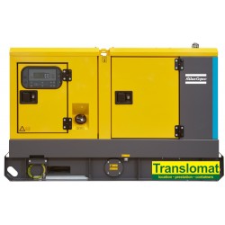 Groupe tri 380 V - 40Kva - insonorisé Tractable - réservoir 92 l 