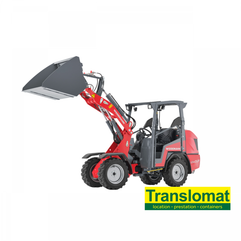 Chargeur sur pneus articulé weidemann - Max 1.2T -Largeur 1.32m 