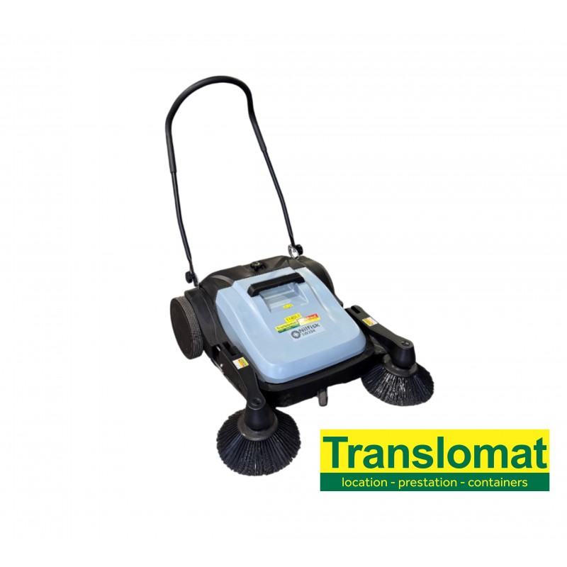 Balayeuse manuelle double brosse