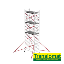 Echafaudage roulant en aluminium - hauteur 8 m