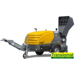 Pompe à chape 4.6m³/h - chargeur hydraulique - 30m de tuyaux - diesel
