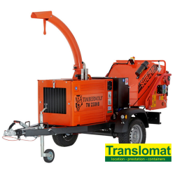 Broyeur de branches - Ø16cm - tractable - diesel