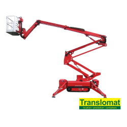 Nacelle télescopique 15m - sur chenilles - 230v/Essence 4T