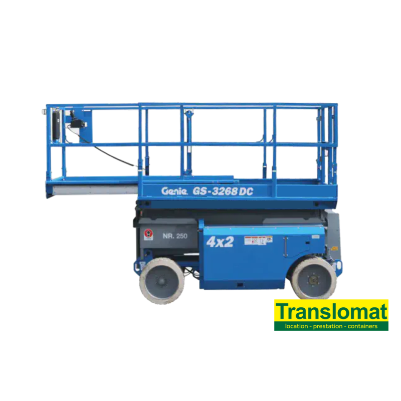 Nacelle ciseaux 12m - 4x2 - sur batteries