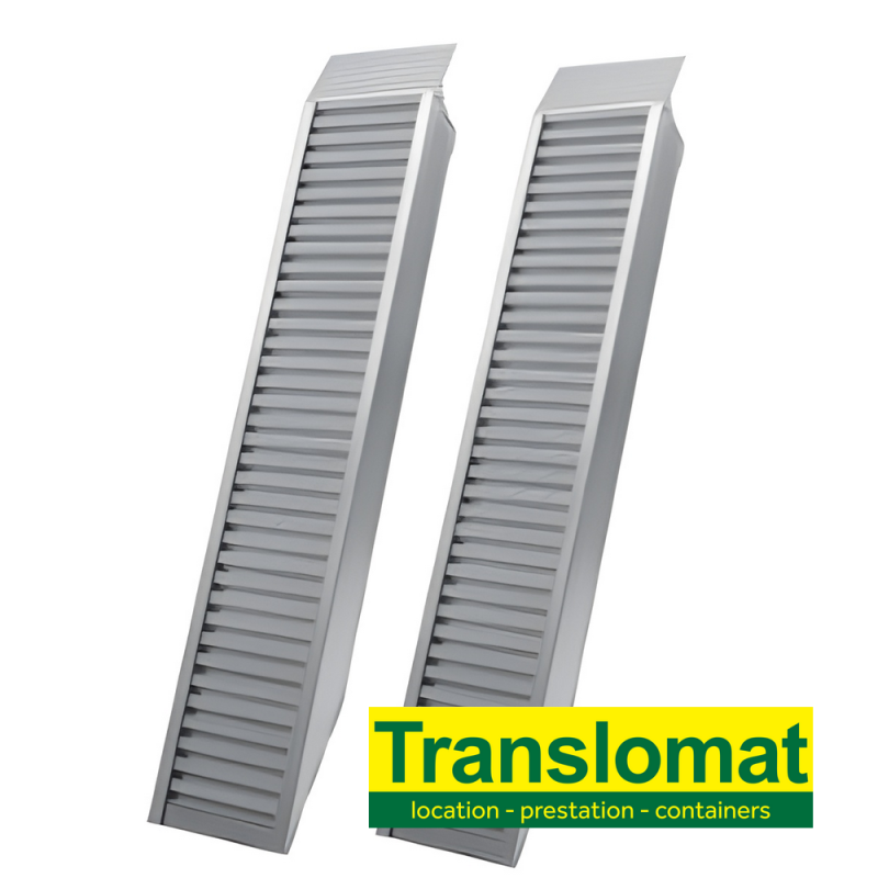 Rampe alu 4,4T/paire--Long 3,05M&larg 0,45M